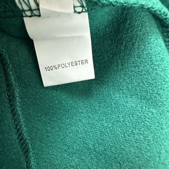 Women's Size XL Long Pea Coat Emerald Green Dressy Coat Preppy Casual Spring - Picture 5 of 9